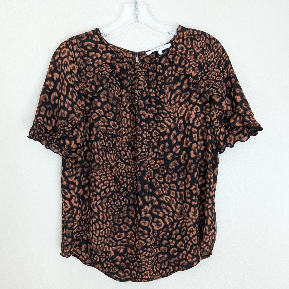 Lark & Ro Leopard Print Blouse